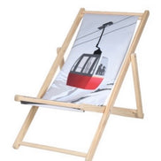 Holz Liegestuhl mit 4 verschiedenen Alpen Design