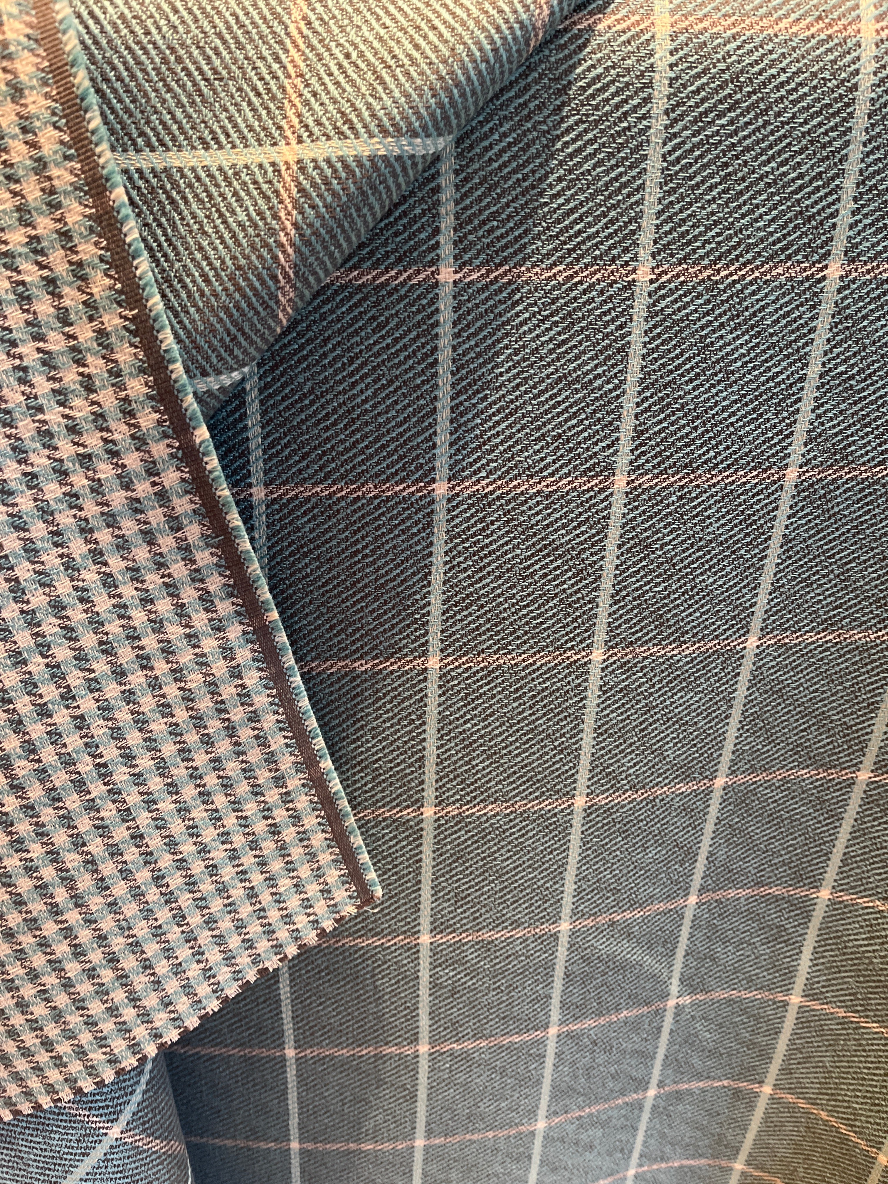 Vorhangstoff Karo doubleface