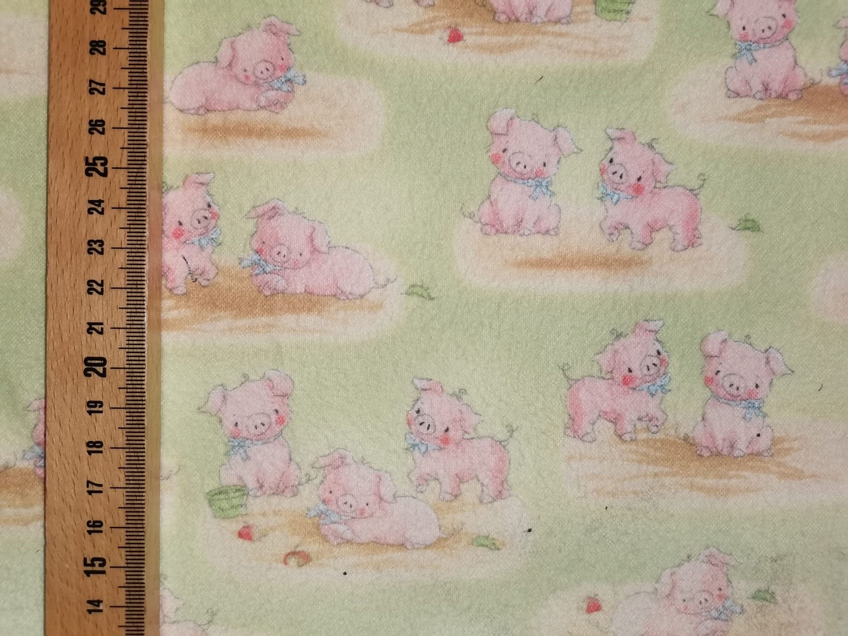 Herzige Schweinchen in Flanell Qualität