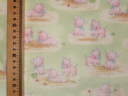 Herzige Schweinchen in Flanell Qualität