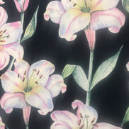 Baumwollstoff Lilien von Gütermann Serie Elegant Spirit