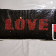 Wendepailletten-Applikation LOVE