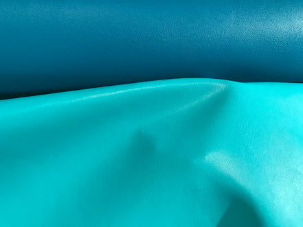 Kunstleder zweifarbig türkis/blau